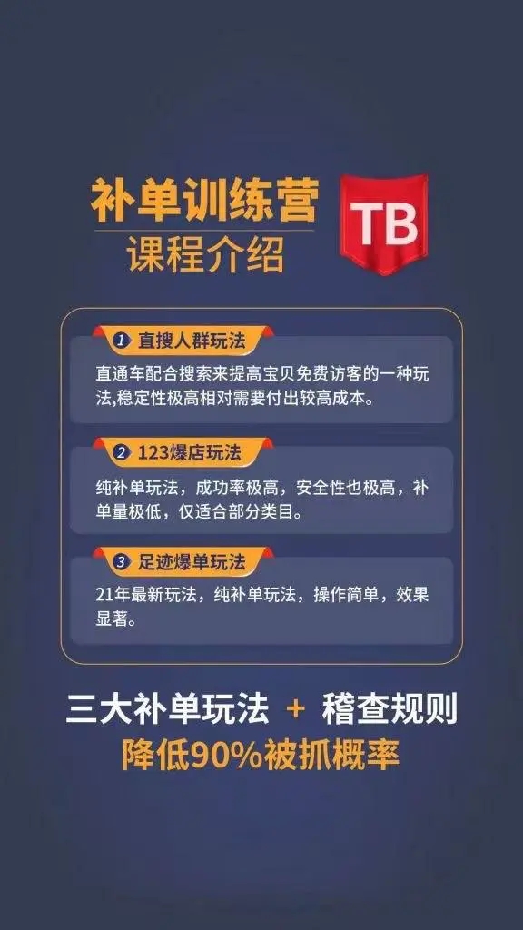 数据蛇淘宝2021最新三大补单玩法+稽查规则，降低90%被抓概率-如意资源库