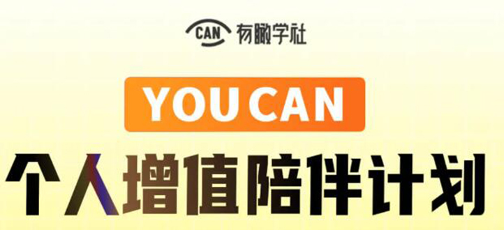 有趣学社·YOUCAN个人增值陪伴计划：提升个人“稳定可持续赚钱能力”-如意资源库