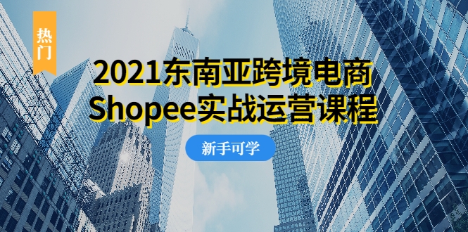 2021东南亚跨境电商Shopee实战运营课程，0基础、0经验、0投资的副业项目-如意资源库