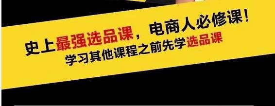 蓝海高利润选品课：你只要能选好一个品，就意味着一年轻松几百万的利润-如意资源库
