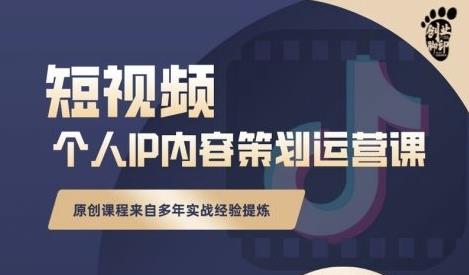 抖音短视频个人ip内容策划实操课，真正做到普通人也能实行落地-如意资源库