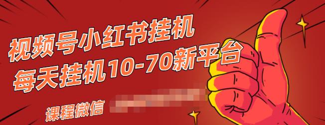 视频号小红书抖音挂机项目，小白无脑操作，按照要求来，单号每天几十米-如意资源库