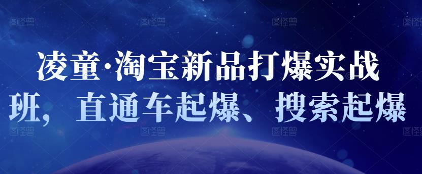 凌童·淘宝新品打爆实战班，直通车起爆、搜索起爆-如意资源库