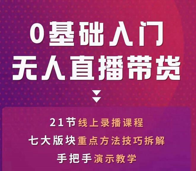 网红叫兽-抖音无人直播带货，一个人就可以搞定的直播带货实战课-如意资源库