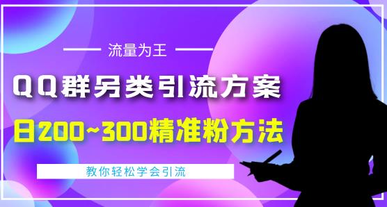 价值888的QQ群另类引流方案，半自动操作日200~300精准粉方法【视频教程】-如意资源库
