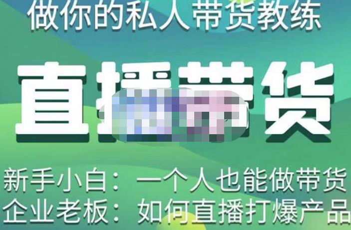 硬核传媒·直播带货（私人教练），实操实战教学，通俗易懂，学完后新手小白一个人也能做带货-如意资源库