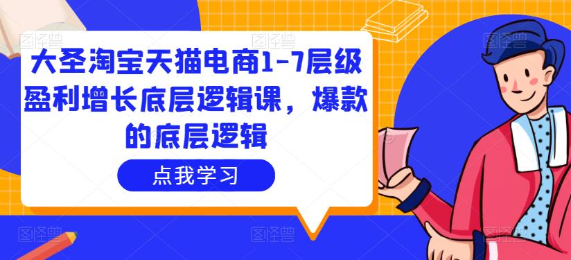 大圣淘宝天猫电商1-7层级盈利增长底层逻辑课，爆款的底层逻辑-如意资源库