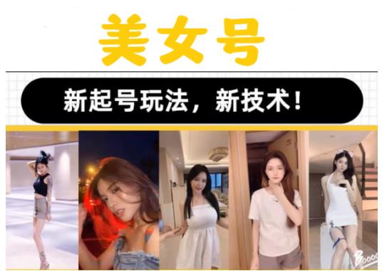 2023抖音快手短视频美女号课程制作玩法教程，美女号搬运新起号玩法，新技术（素材+教程）-如意资源库
