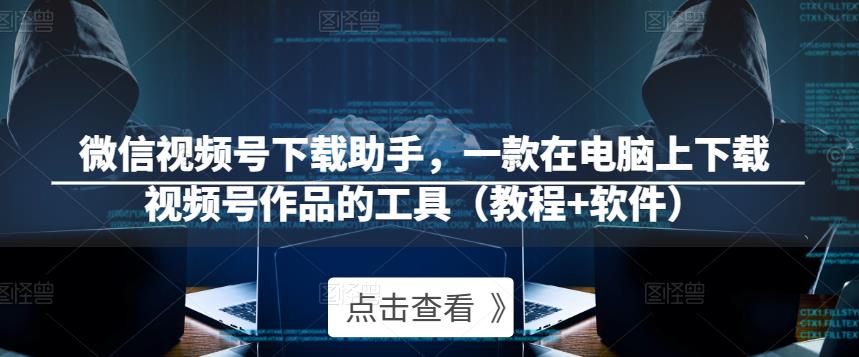 微信视频号下载助手，一款在电脑上下载视频号作品的工具（教程+软件）-如意资源库