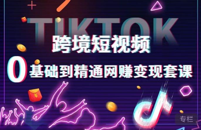 跨境短视频TIKTOK 0基础到精通网赚变现套课，跨境短视频独立站带货变现技巧-如意资源库