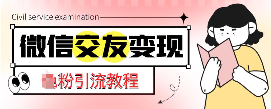 微信交友变现项目，吸引全网LSP男粉精准变现，小白也能轻松上手，日入500+-如意资源库