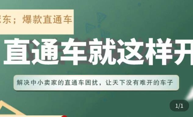 冠东·淘系直通车保姆级教程，全面讲解直通车就那么简单-如意资源库