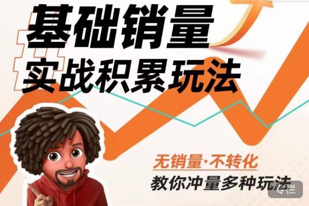 内功丨淘系基础销量实战积累玩法，无销量·不转化，教你冲量多种玩法-如意资源库