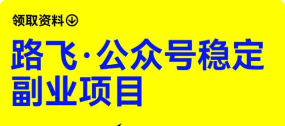路飞·公众号稳定副业项目，你只要无脑去推广，粉丝和收入，自然就来了-如意资源库