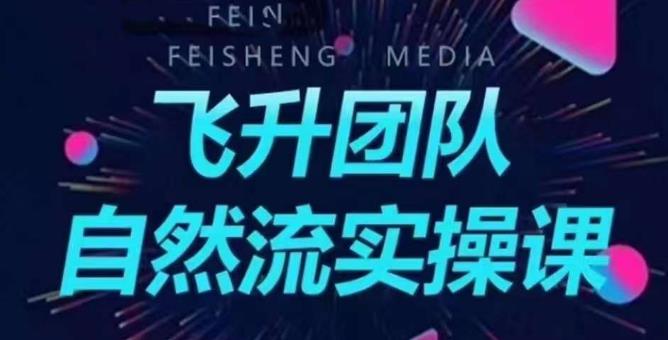 飞升团队课程自然流实操课，抖音半无人起号主播间搭建教学-如意资源库