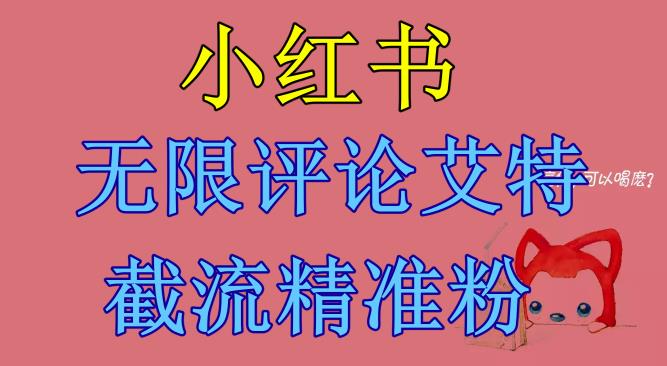小红书无限评论艾特截流精准粉（软件+教程）-如意资源库
