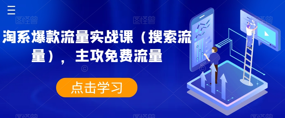 淘系爆款流量实战课（搜索流量），主攻免费流量-如意资源库