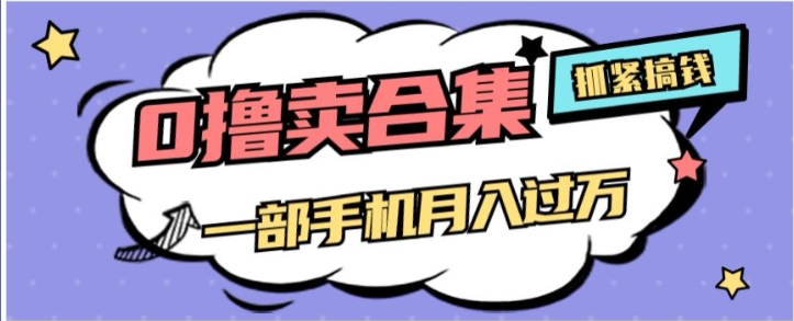 0撸项目月入过万，售卖全套ai工具合集，一单29.9元，一部手机即可【揭秘】-如意资源库