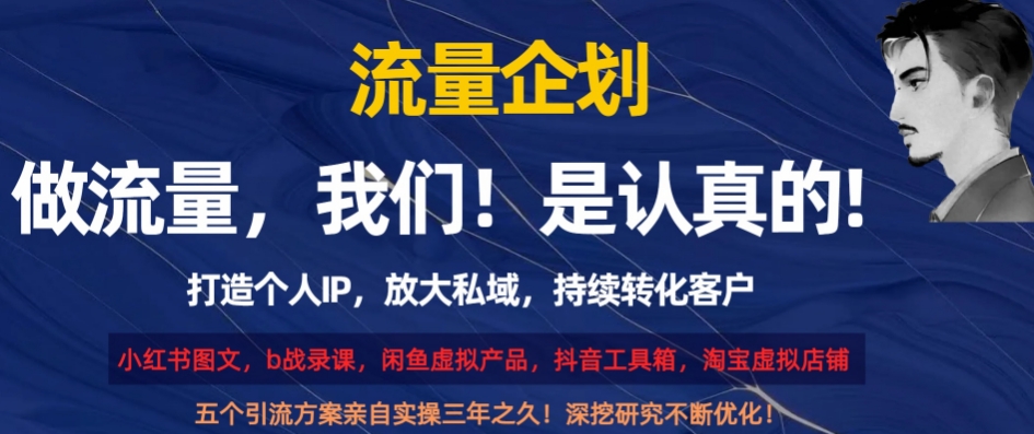 流量企划，打造个人IP，放大私域，持续转化客户【揭秘】-如意资源库
