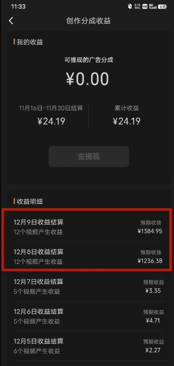 最新撸视频号‮作创‬者‮益收‬课程，测通了视频号分成计划，一天百来块-如意资源库