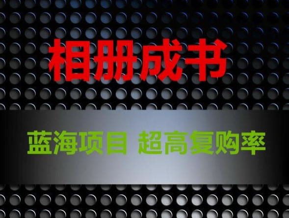 相册成书，蓝海项目，认真操作月入过万【揭秘】-如意资源库