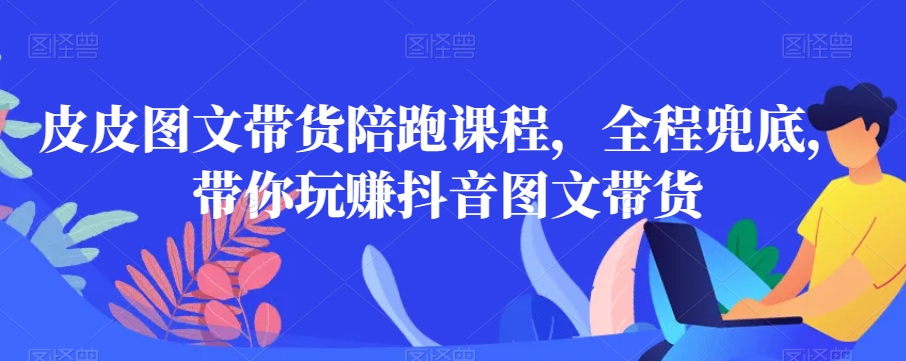 皮皮图文带货陪跑课程，全程兜底，带你玩赚抖音图文带货-如意资源库