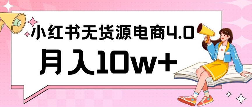 小红书新电商实战，无货源实操从0到1月入10w+联合抖音放大收益【揭秘】-如意资源库