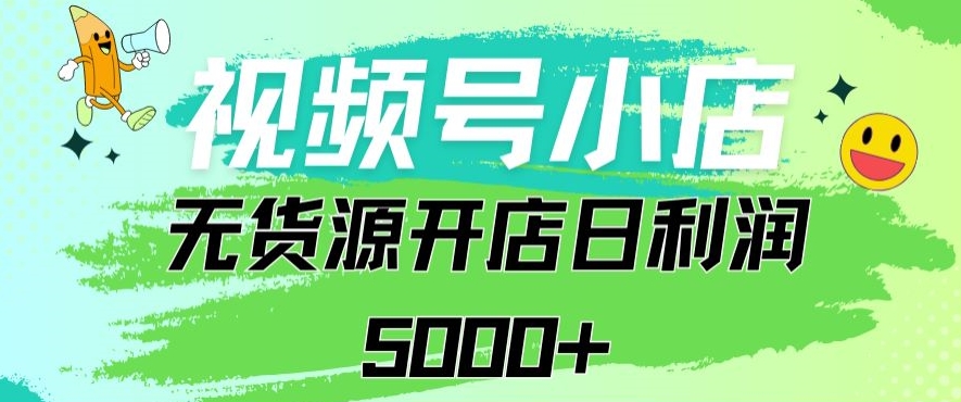 视频号无货源小店从0到1日订单量千单以上纯利润稳稳5000+【揭秘】-如意资源库