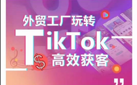 外贸工厂玩转TikTok高效获客，多种引流方式与账号定位技巧，拆解爆款短视频打造成功案例-如意资源库