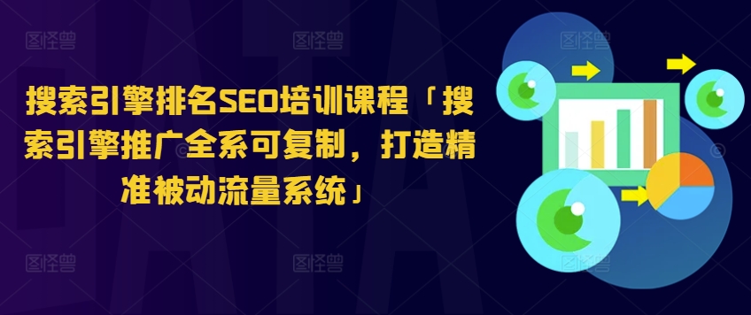 搜索引擎排名SEO培训课程「搜索引擎推广全系可复制，打造精准被动流量系统」-如意资源库