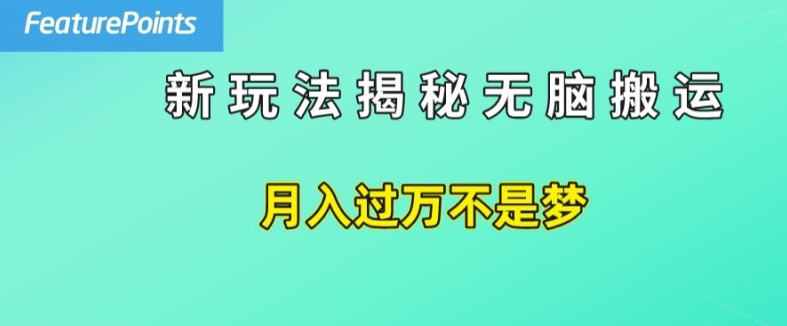 简单操作，每天50美元收入，搬运就是赚钱的秘诀【揭秘】-如意资源库