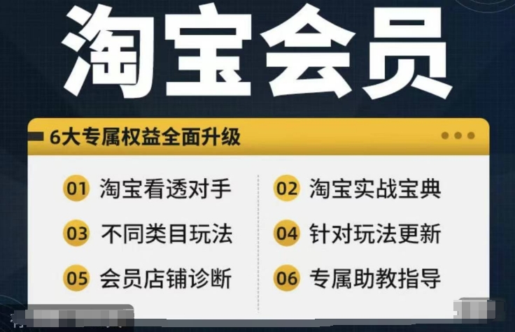 淘宝会员【淘宝所有课程，全面分析对手】，初级到高手全系实战宝典-如意资源库