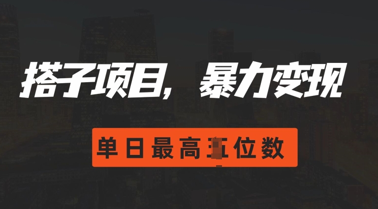 2024搭子玩法，0门槛，暴力变现，单日最高破四位数【揭秘】-如意资源库