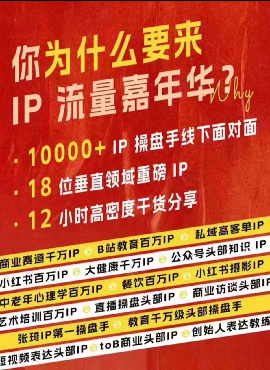 群响IP流量嘉年华，​现场视频+IP江湖2024典藏版PPT-如意资源库