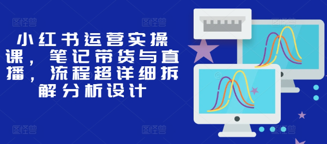 小红书运营实操课，笔记带货与直播，流程超详细拆解分析设计-如意资源库