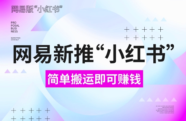 网易官方新推“小红书”，搬运即有收益，新手小白千万别错过(附详细教程)【揭秘】-如意资源库