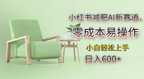 小红书减肥AI新赛道，零成本易操作，日入多张，小白轻松上手【揭秘】-如意资源库