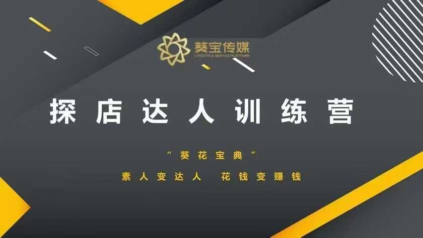 探店达人训练营，素人变达人，花钱变赚钱-如意资源库