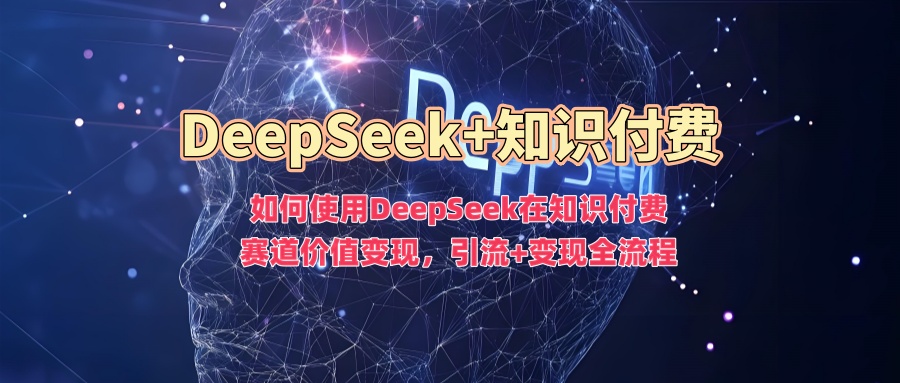 如何使用DeepSeek在知识付费赛道价值变现，引流+变现全流程-如意资源库