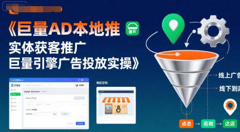 巨量AD本地推实体获客推广，巨量引擎广告投放实操-如意资源库