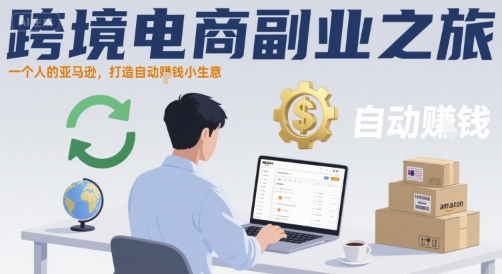 跨境电商副业之旅，一个人的亚马逊，打造自动賺钱小生意-如意资源库