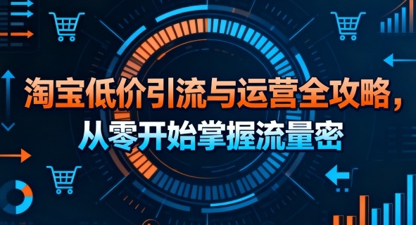 淘宝低价引流与运营全攻略，从零开始掌握流量密码-如意资源库