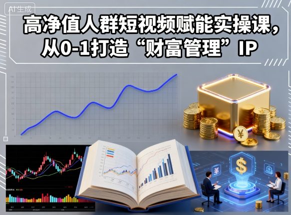 高净值人群短视频赋能实操课，从0-1打造“财富管理”IP-如意资源库