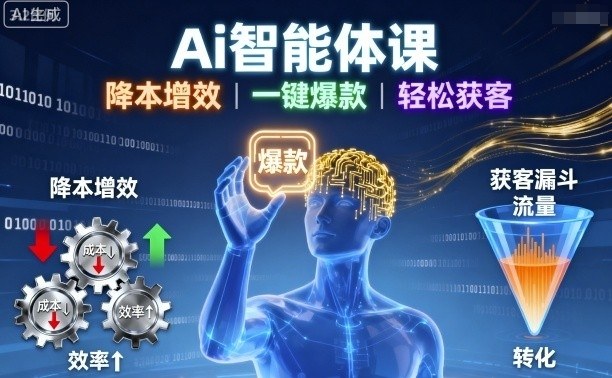 Ai智能体课，降本增效，一键爆款，轻松获客-如意资源库