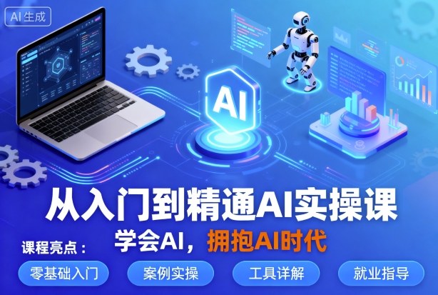 从入门到精通AI实操课，学会AI，拥抱AI时代-如意资源库