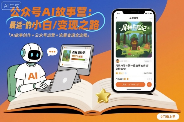 公众号ai故事营，最适合小白的自媒体变现之路-如意资源库