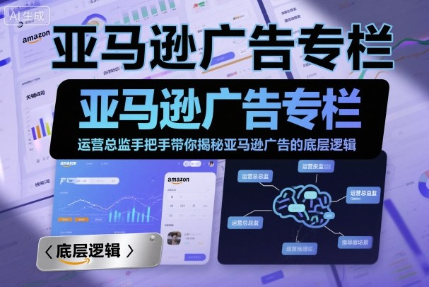 亚马逊广告专栏：运营总监手把手带你揭秘亚马逊广告的底层逻辑-如意资源库