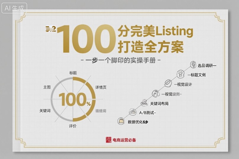 100分完美Listing打造全方案，想要完美listing必须是需要一步一个脚印的-如意资源库