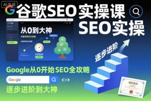 谷歌SEO实操课,Google从0开始SEO全攻略,逐步进阶到大神-如意资源库