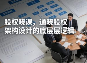 股权晓课，通晓股权架构设计的底层逻辑-如意资源库